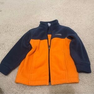 Columbia Kids' Vibrant Orange and Navy Jacket